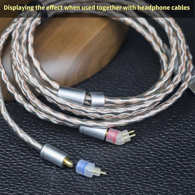 okcsc Pentaconn Ear PE Female to 0.78 Male Headphone Adapter, for IEM 0.78 2 Pin Earbuds to Pentaconn Ear PE Cable, for Acoustune HS1650CU HS1655CU 1670SS HS1695TiMadoo Typ821 Madoo M001, 1 Pair/Black