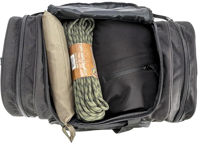 Gym Duffel Bag for Men Sports Duffel Bag with Shoe Compartment (BLACK-Model A)