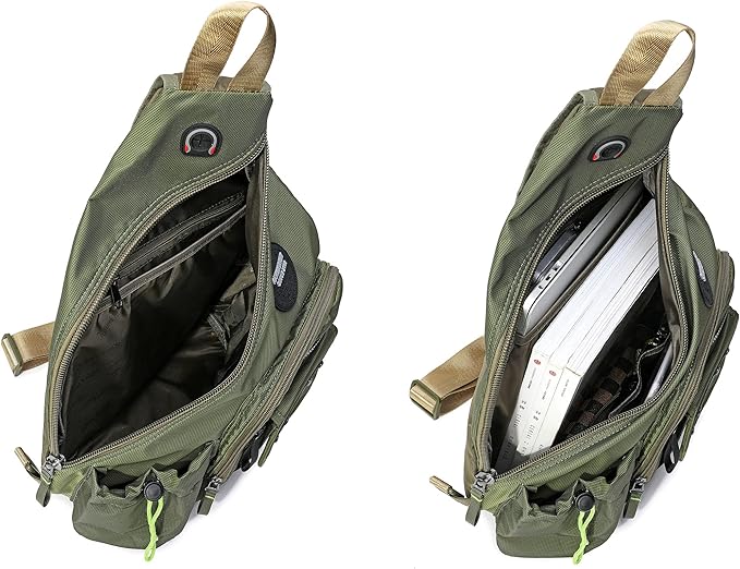 Large Sling Backpack, Sling Chest Bag Shoulder Crossbody Daypacks Fits 14.1-Inch Laptop for Travel Outdoor Men Women