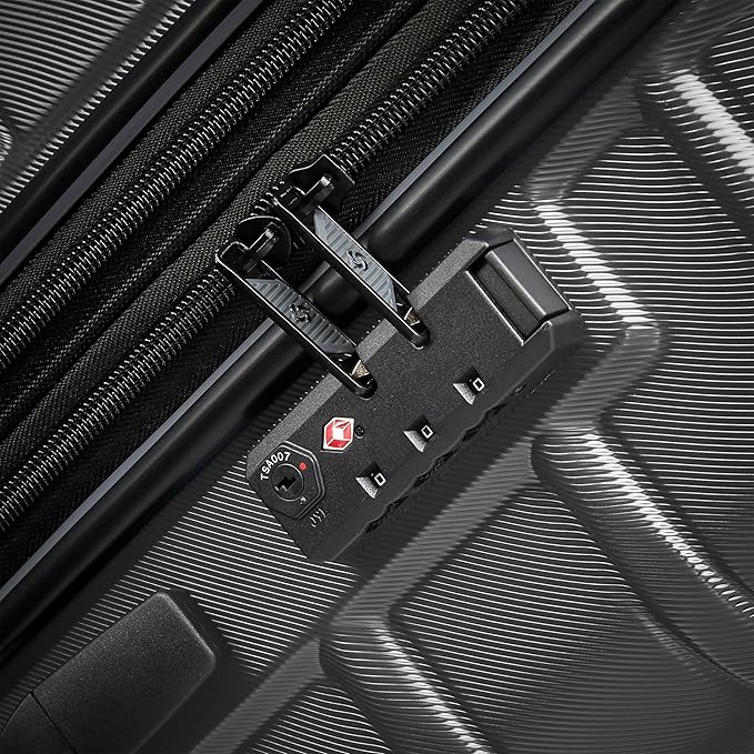 Samsonite Omni 2 Hardside Expandable Luggage with Spinner Wheels, LARGE SPINNER, SOLID CHARCOAL