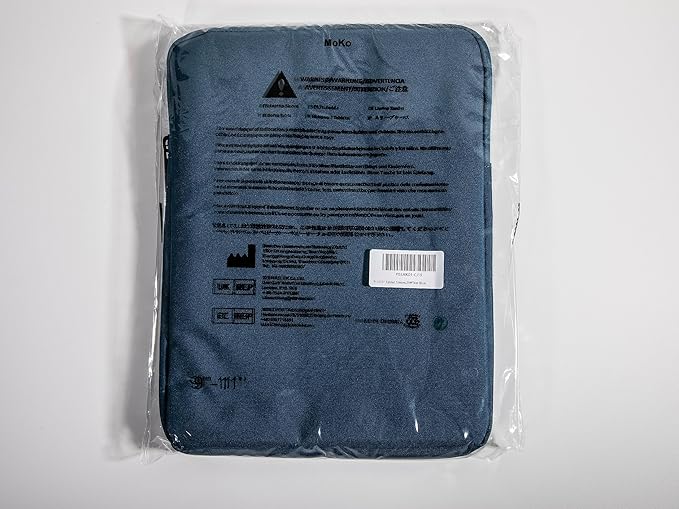 MoKo 7-8 Inch Tablet Sleeve Bag, Polyester Pouch Cover Case Fits iPad Mini (A17 Pro) 8.3" 2024, iPad Mini 6/5/4/3/2/1, Samsung Galaxy Tab S2 8.0, Tab A 8.0, ZenPad Z8s 7.9,Peacock Blue