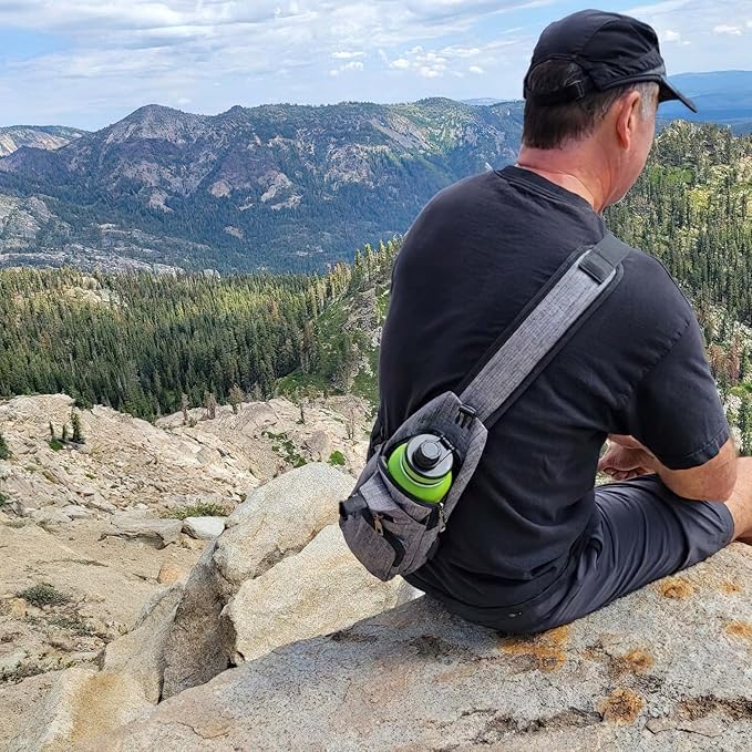 Anti-Theft Daypack Crossbody Sling Backpack, USB Charging Connector Port, Lightweight Day Pack for Travel, Hiking, Everyday, Regular, Red