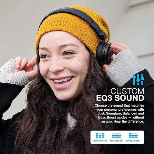 JLab Studio+ Wireless Gen 2 On-Ear Headphones, 40+ Hours of Playtime, Bluetooth Multipoint, Customize Sound with The App, Next Level Comfort & Features