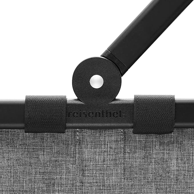 reisenthel carrybag twist silver - Sturdy shopping basket with plenty of storage space and practical inner pocket - Elegant and water-repellent design