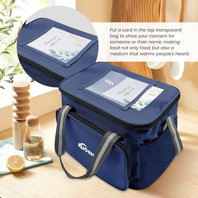 Insulated Lunch Bag for Men & Women-14L Leakproof Cooler Bag with Adjustable Strap, Large Reusable Lunch Box for Office, Beach, Picnic & Travel