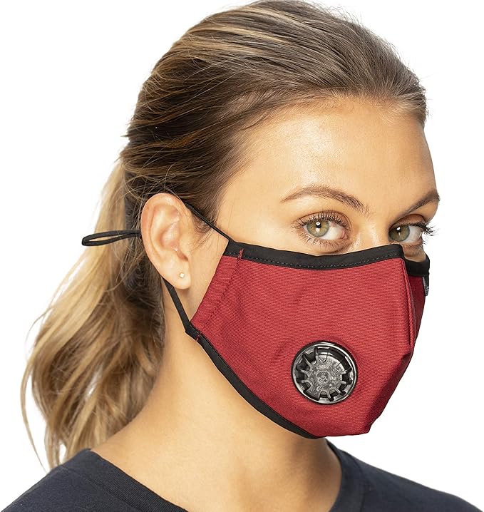 Anti Pollution Face Mask Particulate Respirator| Mask for Dust, Exhaust Gas, Smoke, Smog, Pollen and Fumes | Unisex Military Grade Washable Mouth Mask