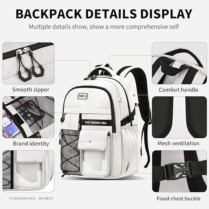 teenage student backpack,encrypted material, multiple compartments and large capacity backpack with anti-theft pockets,Water repellent backpacks suitable for middle and high school Men & Women
