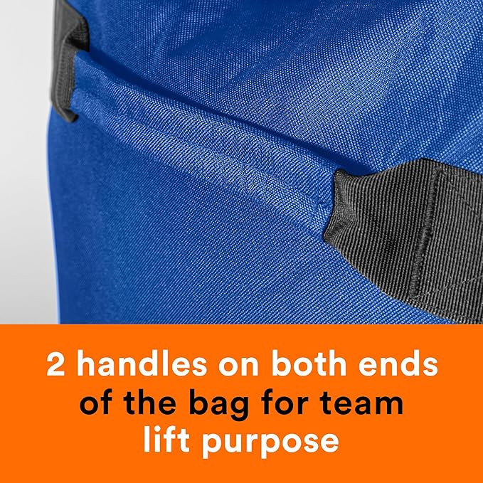 Fitdom 130L 36" Heavy Duty Extra Large Sports Gym Equipment Travel Duffle Bag W/Adjustable Shoulder Strap & 7 Compartments. Perfect for Soccer Baseball Basketball Hockey Football, Team Coaches & More