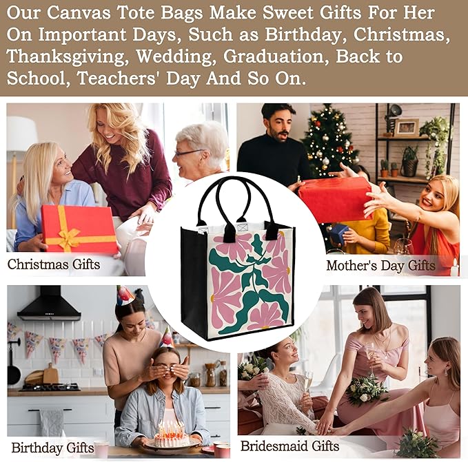 ONDTOM Travel Gifts Bag, Scotland Lover Gifts, Simple Modern Beach Bag, Birthday Christmas Retirement Gifts for Women