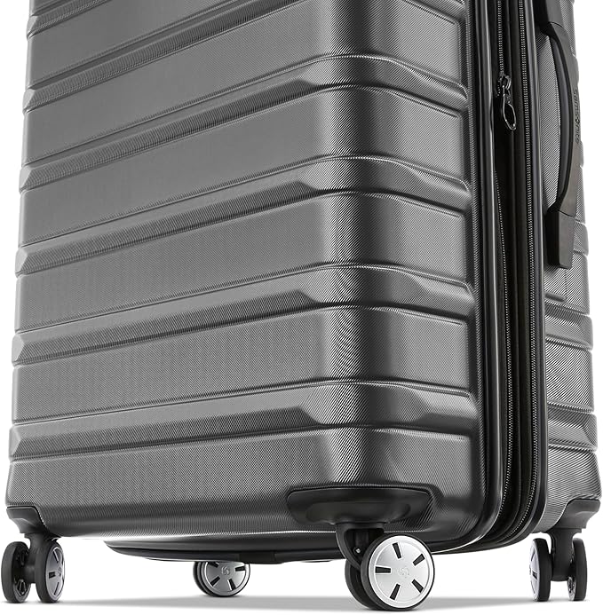 Samsonite Omni 2 Hardside Expandable Luggage with Spinner Wheels, LARGE SPINNER, SOLID CHARCOAL