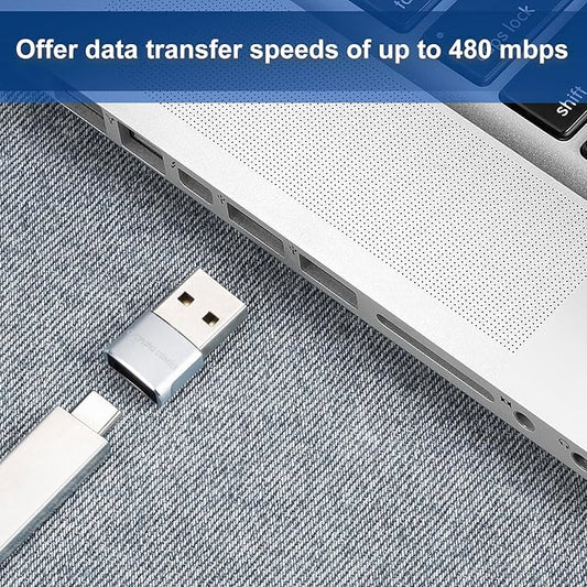 USB to USB C Adapter 4 packs for iPhone Fast Charging, Transfer and Type C OTG convert. USBC to A Compatible with iPhone 16 16e 15 Plus Pro Max,iPad Pro Air 4 Mini 6 almost USB devices