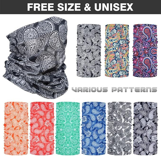 Neck Gaiter Sun Protection Face Mask for Men Women Breathable Head Wrap Headwear Balaclava Bandana