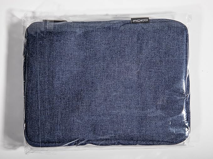 MoKo 7-8 Inch Tablet Sleeve Bag, Polyester Pouch Cover Case Fits iPad Mini (A17 Pro) 8.3" 2024, iPad Mini 6/5/4/3/2/1, Samsung Galaxy Tab S2 8.0, Tab A 8.0, ZenPad Z8s 7.9,Navy Blue