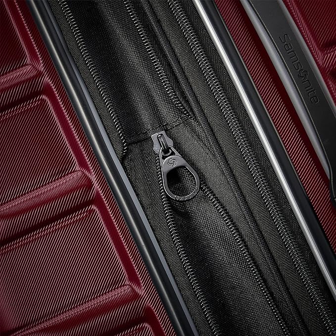 Samsonite Omni 2 Hardside Expandable Luggage with Spinner Wheels, 2-Piece Set (19/24), Nature Merlot