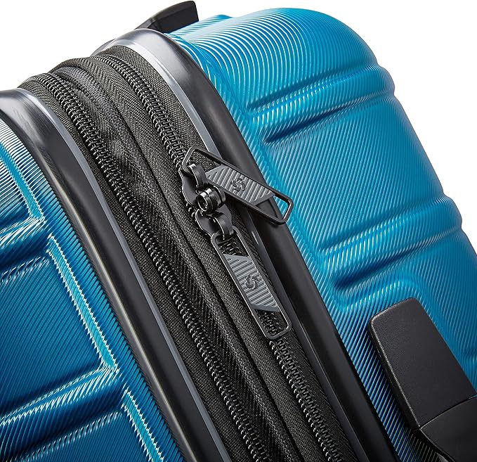 Samsonite Omni 2 Hardside Expandable Luggage with Spinner Wheels, 2-Piece Set (19/24), CARIBBEAN BLUE