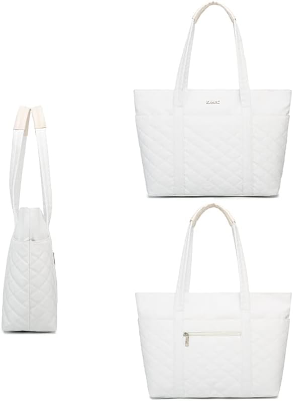 Kinmac Women's Laptop Tote Bag Top Handle Handbag Work Bag for Laptop Computer Up to 15.6 inch