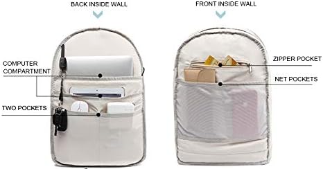 Kinmac Peony Pattern 15 inch Waterproof Laptop Travel Outdoor Backpack With USB Charging Port For 13 inch 14 inch and 15.6 inch Laptop