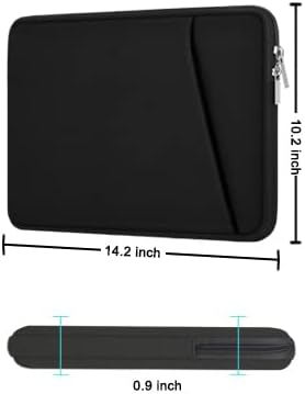 Laptop Case Sleeve 14 inch, Durable Carrying Bag Shockproof Protective Case Cover, Handbags Briefcase Laptop Bag Compatible with 14" MacBook Air/Pro HP Asus Lenovo Notebook Computer, Black