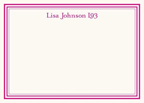 Colony Personalized Stationery Note Cards with Raised Ink