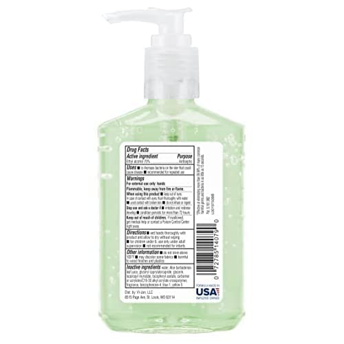 Germ-X Advanced Hand Sanitizer with Aloe and Vitamin E, Non-Drying Moisturizing Gel, Instant and No Rinse Formula, Pump Bottle, Back to School Supplies College, 8 Fl Oz (Pack of 6)