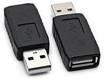 2 Pack USB 2.0 AF/AM Adapter Type A Female to USB A Male Adapter Connector Converter Plug