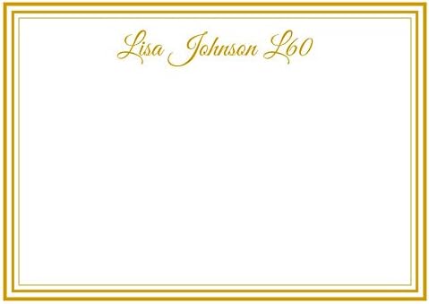 Colony Personalized Stationery Note Cards with Raised Ink