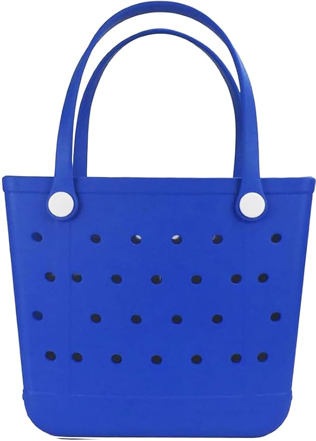 Beach Bag，Rubber Tote Bag ，Washable Tote for Boat Pool Sports Gym