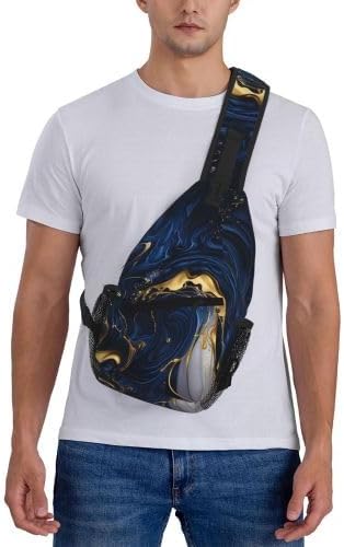 Cross Chest Bag Diagonally for Men Shoulder Bag for Travel Hiking Trendy Sling Bag with Adjustable Shoulder Strap