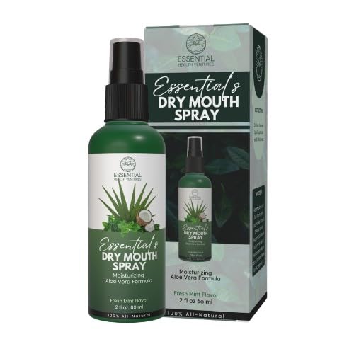 Dry Mouth Spray - All Natural, Chemical-Free, Moisturizing Aloe Vera Formula - Promotes Saliva Production & Soothes Dry Mouth - Sugar & Alcohol Free - Fresh Mint Flavor, 2 fl. oz