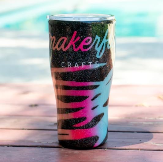 makerflo Silver 30 oz Curve Stainless Steel Tumbler Pack of 25 with Lid & Straw | Craft-Ready for DIY Gifts & Personalization (Epoxy, UV DTF, Vinyl, and Laser Engraving) - Not for Sublimation