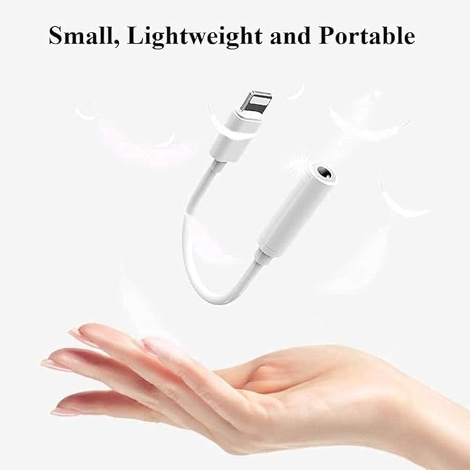 2 Pack Lightning to 3.5 mm Headphone Jack Adapter for iPhone,[Apple MFi Certified] Headphone Jack Adapter Cord Dongle Aux Cable Converter with iPhone 14/13/12/11/X/XR/XS/8/7