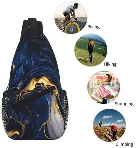 Cross Chest Bag Diagonally for Men Shoulder Bag for Travel Hiking Trendy Sling Bag with Adjustable Shoulder Strap