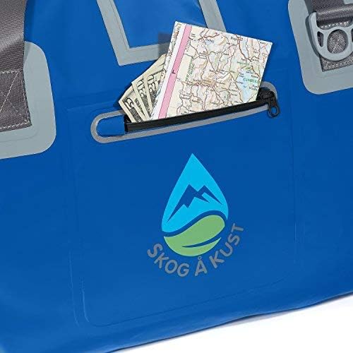 Skog Å Kust Duffelsak Heavy Duty Waterproof Duffel - Gear Bag for Sports, Travel, & More - 60L Navy Blue