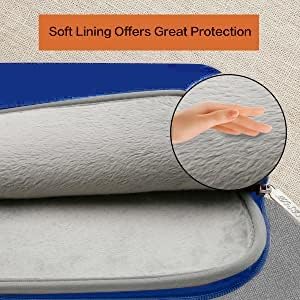 MOSISO Laptop Case 13.3 inch, 13-13.3 inch Laptop Sleeve Bag Compatible with MacBook Air/Pro 13 / Pro 14, HP Dell ASUS Lenovo Notebook, Neoprene Computer Sleeve Bag with Small Case, Royal Blue