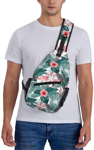 Cross Chest Bag Diagonally for Men Shoulder Bag for Travel Hiking Trendy Sling Bag with Adjustable Shoulder Strap