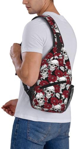 Cross Chest Bag Diagonally for Men Shoulder Bag for Travel Hiking Trendy Sling Bag with Adjustable Shoulder Strap