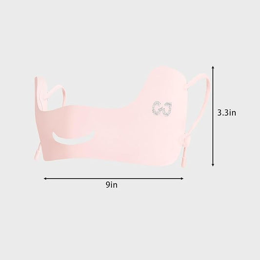 UPF50+ Half Mask,Face Shield,Sun Screen Protector for Face with Adjustable Ear Straps, Golf Visors for Women Golfers