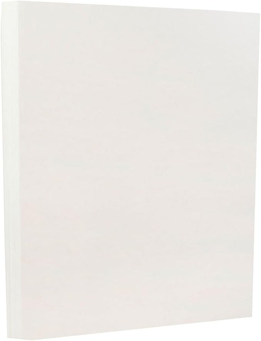 JAM PAPER Parchment 24lb Paper - 90 gsm - 8.5 x 11 - White Recycled - 100 Sheets/Pack