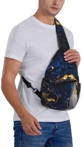 Cross Chest Bag Diagonally for Men Shoulder Bag for Travel Hiking Trendy Sling Bag with Adjustable Shoulder Strap