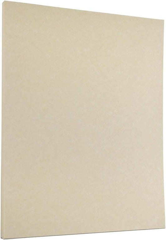 JAM PAPER Parchment 24lb Paper - 90 gsm - 8.5 x 11 - Natural Recycled - 100 Sheets/Pack
