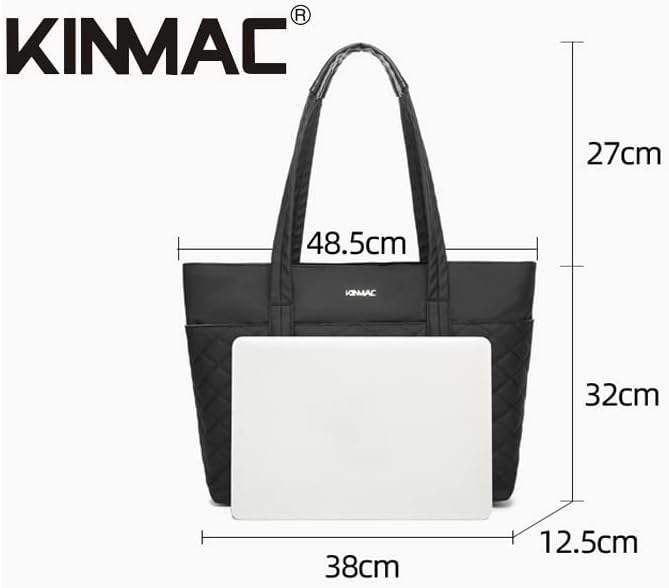 Kinmac Women's Laptop Tote Bag Top Handle Handbag Work Bag for Laptop Computer Up to 15.6 inch