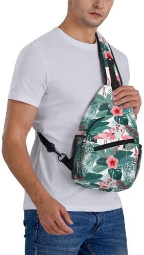 Cross Chest Bag Diagonally for Men Shoulder Bag for Travel Hiking Trendy Sling Bag with Adjustable Shoulder Strap