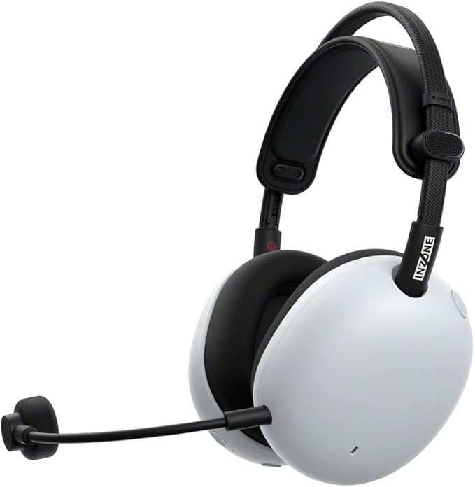 Sony INZONE H9 II Wireless Noise Canceling Gaming Headset, WH-1000XM6 Drivers, Lightweight, Detachable Cardoid AI Mic, 2.4GHz and Bluetooth, Soft Case, for PC, PS5, Switch, and Mobile, White
