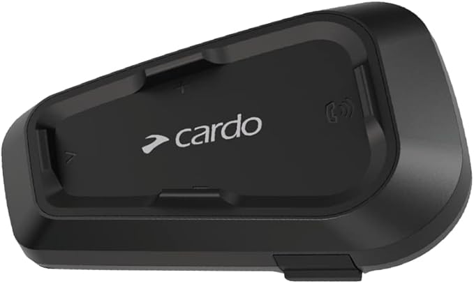Cardo Spirit HD Motorcycle Bluetooth Communication Headset, Connect Up to 2 Riders, FM Radio - Dual Pack