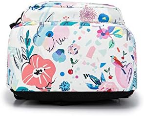 Kinmac Water Resistant Laptop Travel Outdoor Backpack with USB Charging Port for 13 inch 14 inch and 15.6 inch Laptop (Flowers)