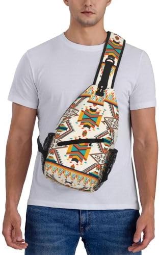 Cross Chest Bag Diagonally for Men Shoulder Bag for Travel Hiking Trendy Sling Bag with Adjustable Shoulder Strap