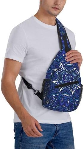 Cross Chest Bag Diagonally for Men Shoulder Bag for Travel Hiking Trendy Sling Bag with Adjustable Shoulder Strap