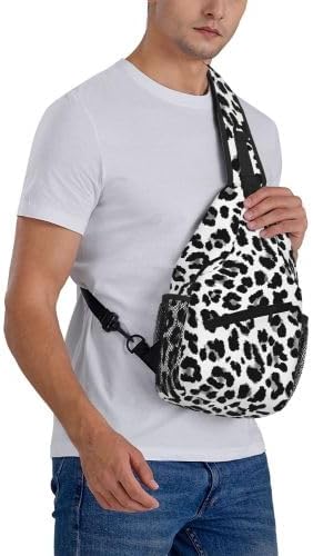 Cross Chest Bag Diagonally for Men Shoulder Bag for Travel Hiking Trendy Sling Bag with Adjustable Shoulder Strap