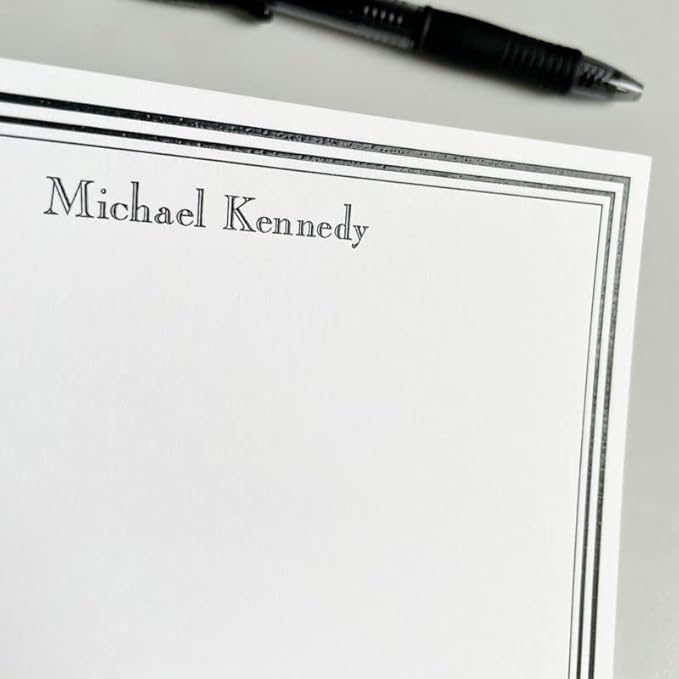 Colony Personalized Stationery Note Cards with Raised Ink