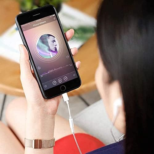 2 Pack Lightning to 3.5 mm Headphone Jack Adapter for iPhone,[Apple MFi Certified] Headphone Jack Adapter Cord Dongle Aux Cable Converter with iPhone 14/13/12/11/X/XR/XS/8/7